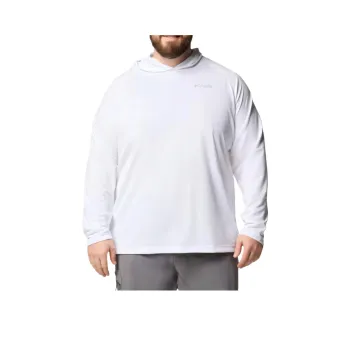 Columbia PFG Solar Stream Omni-Shade Omni-Wick Sweatshirt Men's White