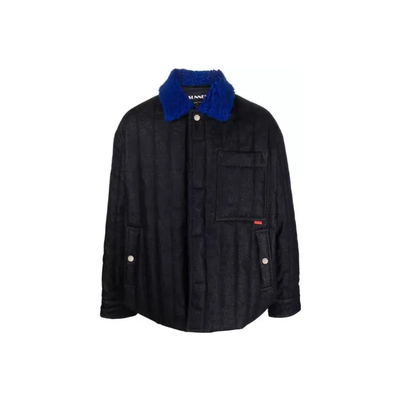 Sunnei Contrasted Collar Buttoned Jacket-0