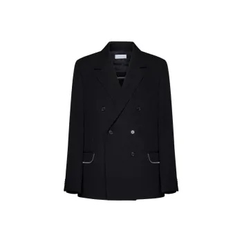 OFF-WHITE Double-Breasted Long-Sleeved Blazer