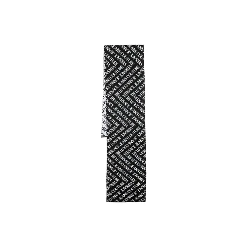 VERSACE JEANS COUTURE Logo Intarsia-knit Wool-blend Scarf
