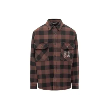 PALM ANGELS Pa Monogram Check Over Shirt