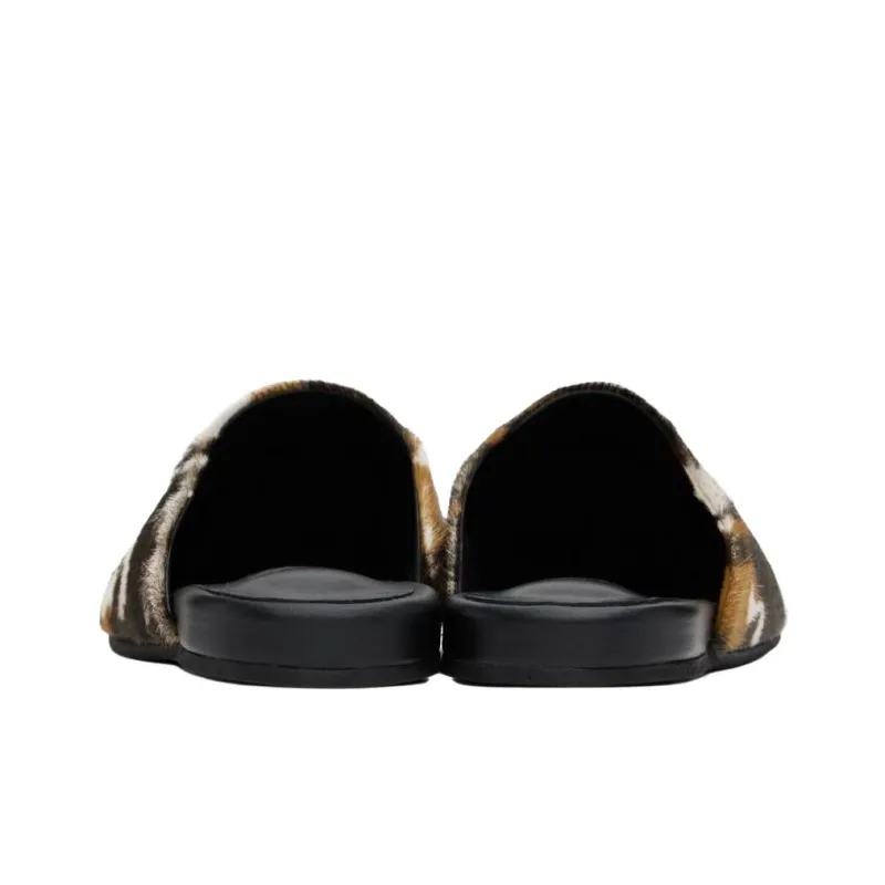 ANCIENT GREEK SANDALS Closed Toe Slippers Women's Brown-3
