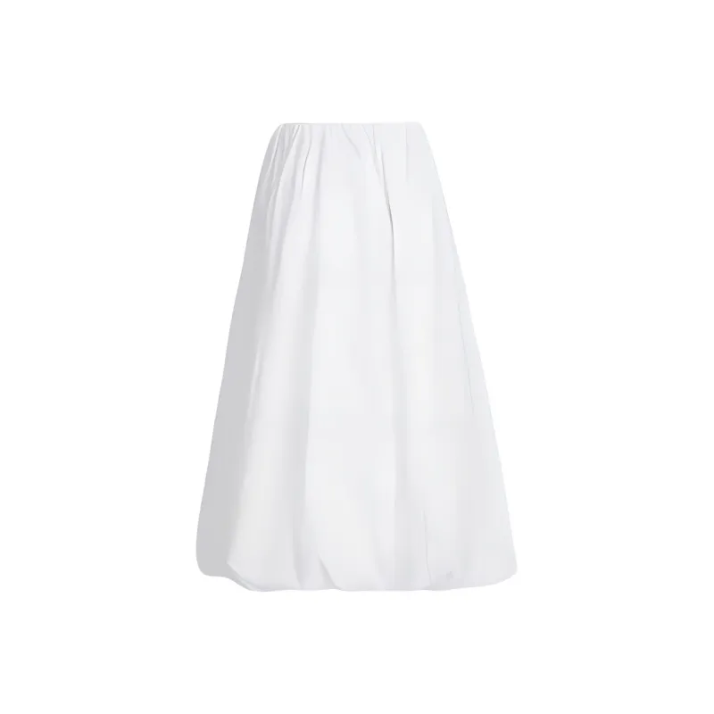 ZAZN Casual Long Skirt Women's White-1