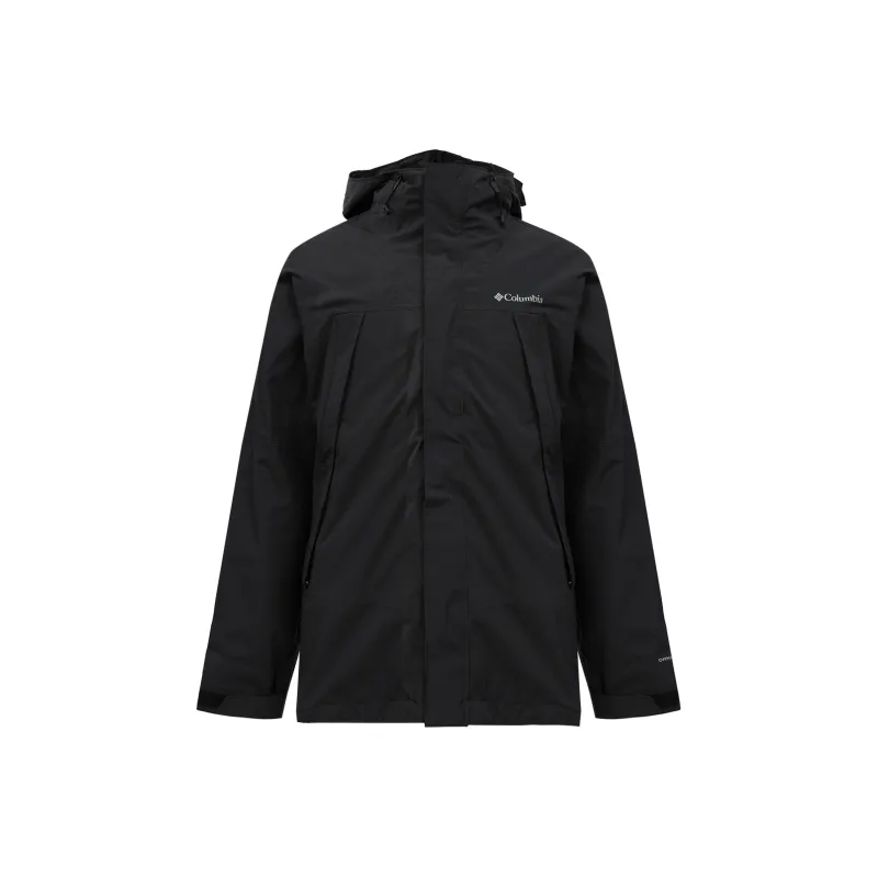 Columbia Omni Heat Water Resistant Windbreaker Jacket Men's Black-0