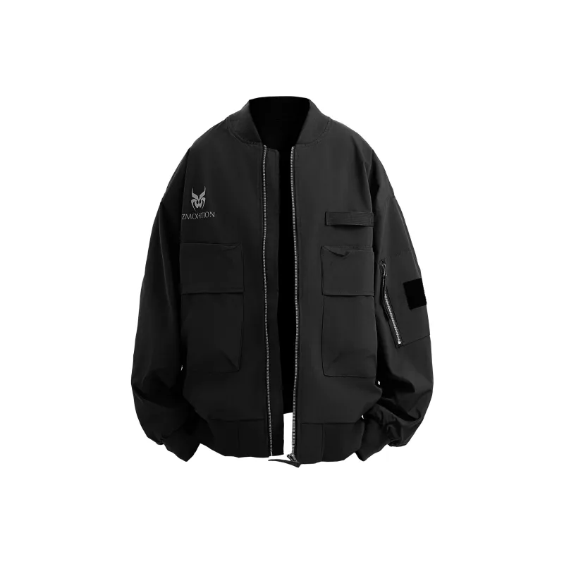 ZMOH Baseball Collar Jacket Unisex Couple's-10