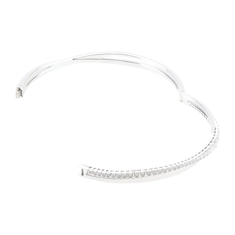 Swarovski Rhodium-Plated Metal Bangles Women's Silver-0