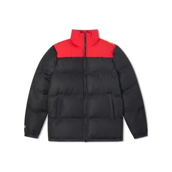 Converse Puffer Jacket Men's Red Black Multicolor