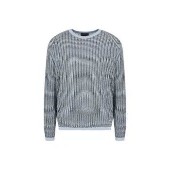 EMPORIO ARMANI Asv Lyocell blend Jumper With Wave Motif