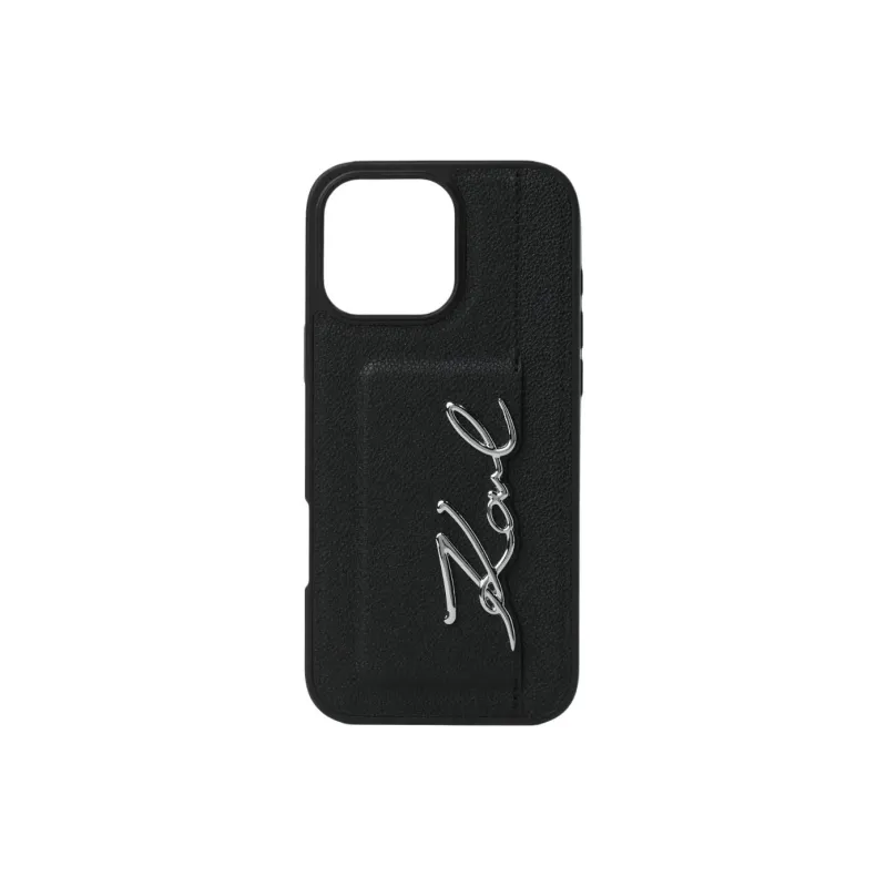 KARL LAGERFELD TPU Material Impact Resistant Phone Cases Compatibility With IPhone 16 Pro Minimalist-0