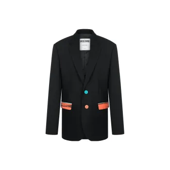 MOSCHINO SS24 Business Suit Men's Black
