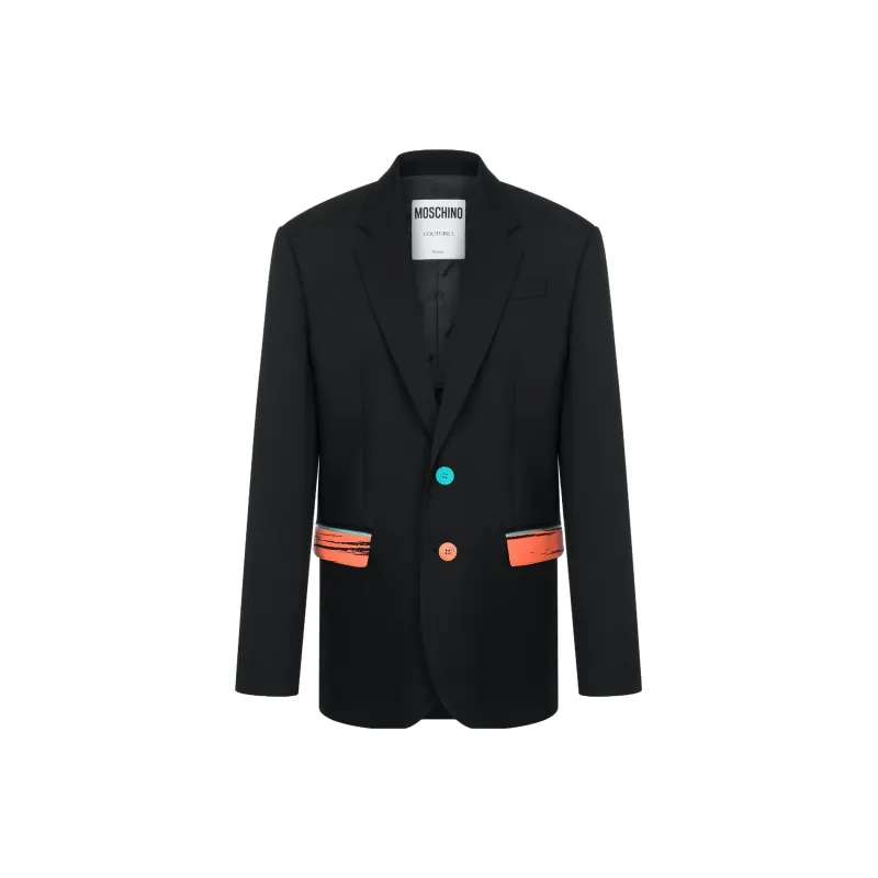 MOSCHINO SS24 Business Suit Men's Black-0