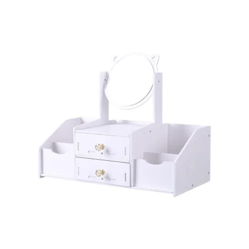 MITIANTU Large Size Bilateral Double Draw Cat Ears Make Up Mirrors Portable