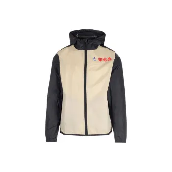 Comme Des Garcons Play X K Way Logos Full Zip Jacket
