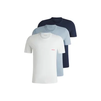 HUGO BOSS T Shirt Men's 3 Pack White+Light Blue+Dark Blue