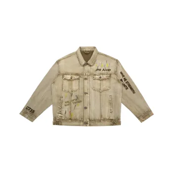 PFR AND Denim Jackets Unisex Washed Yellow