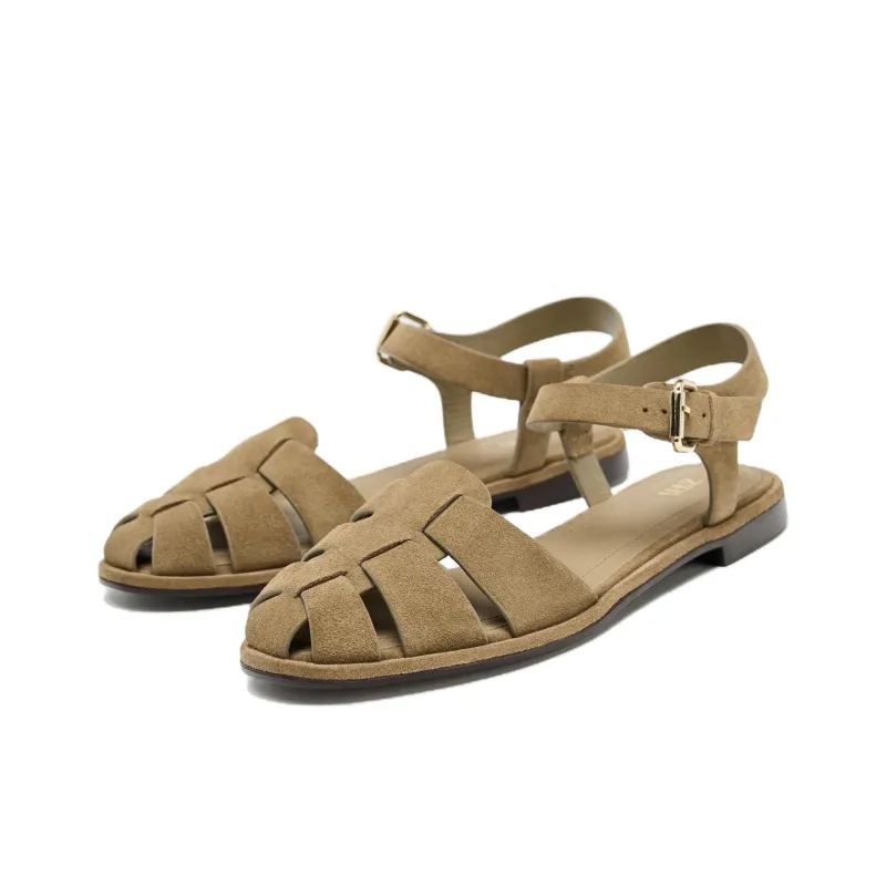 ZARA Roman Sandals Women's Sandy Brown-1