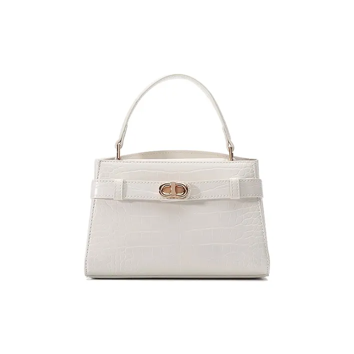 Jade En Plus PU Handbag Regular Women's Elegant White/New Order Pink/Clearwater Blue/Classic Black-0