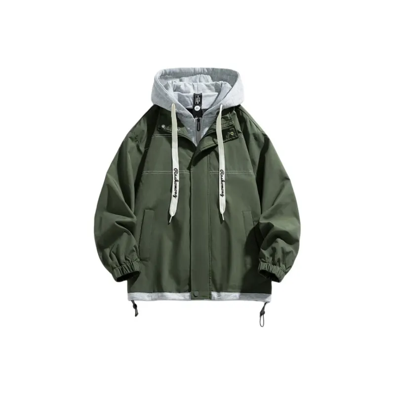 RASHOMONG Jackets Coats Unisex Black-4