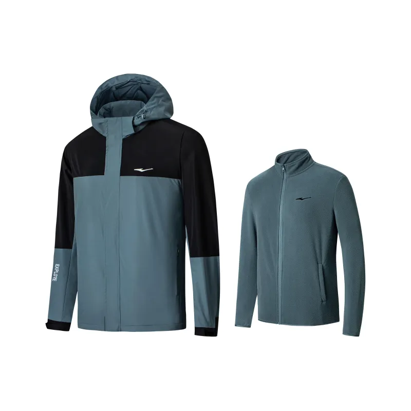 Erke Jacket Men's Cyan Smoke Gray-0