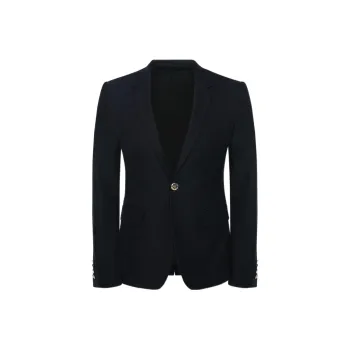 Alexander McQueen Business Suits Men Navy Blue