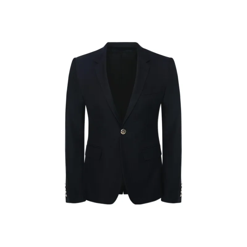 Alexander McQueen FW22 Business Suit Coat Men's Navy Blue-0