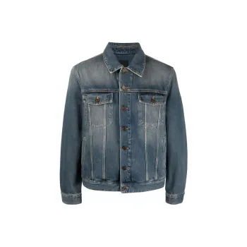 SAINT LAURENT SS23 Denim Jacket Men's Blue