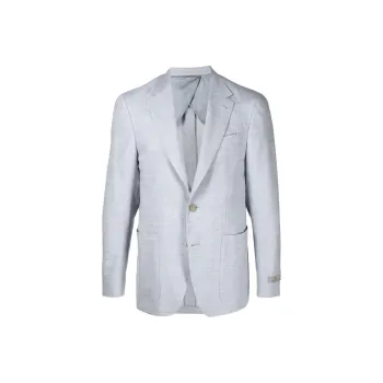 Canali Single breasted Linen wool Blazer