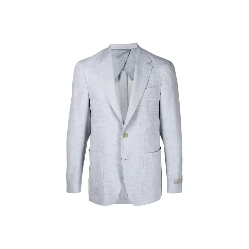 Canali Single breasted Linen wool Blazer-0