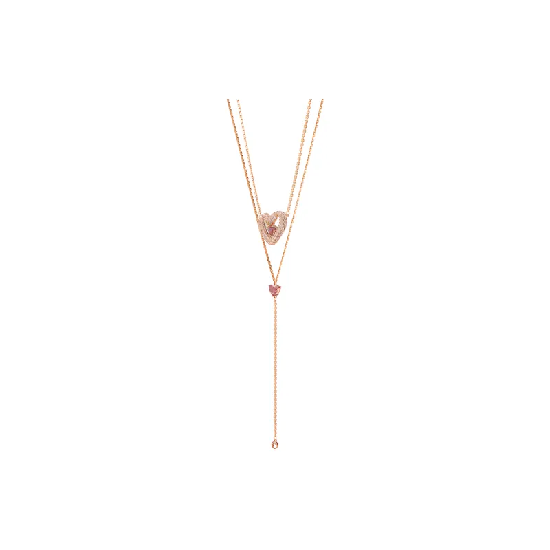 Swarovski Una Faux Crystal Necklaces Women's Rose Gold-1