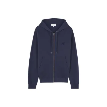 Maison Kitsune Bold Fox Head Patch Zipped Hoodie