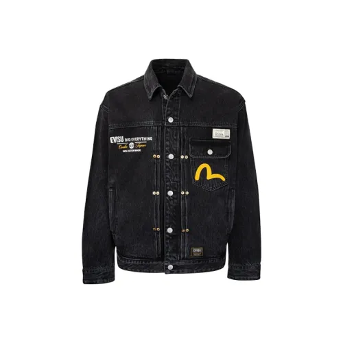 EVISU Denim badminton jackets Men's Black