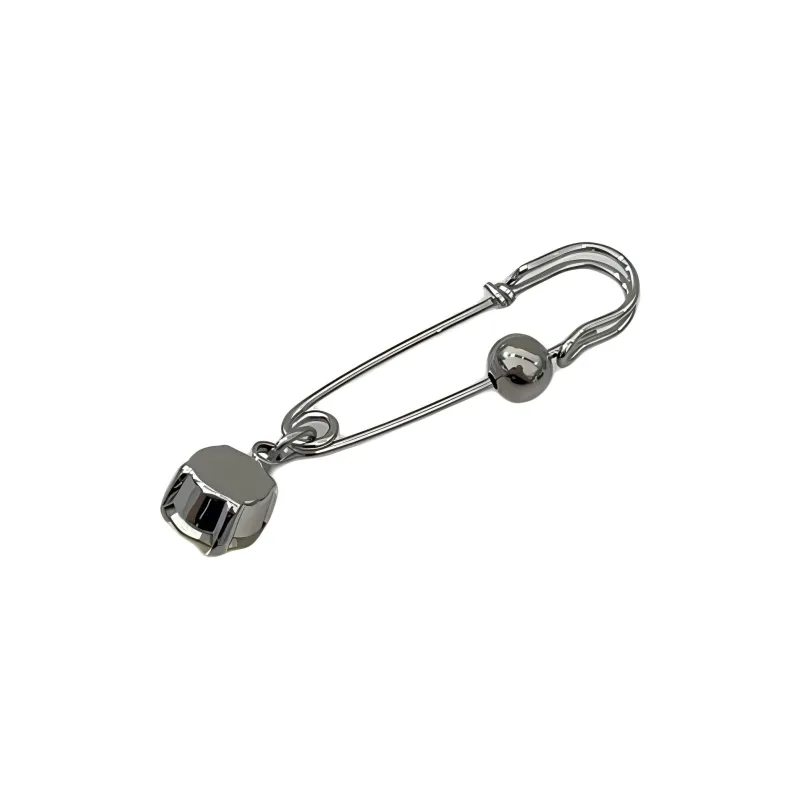 JUSTINE CLENQUET Brass, Palladium Plated, Crystal, Glass Earrings Women's Silver-1