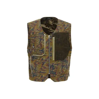STONE ISLAND Vests Men Brown