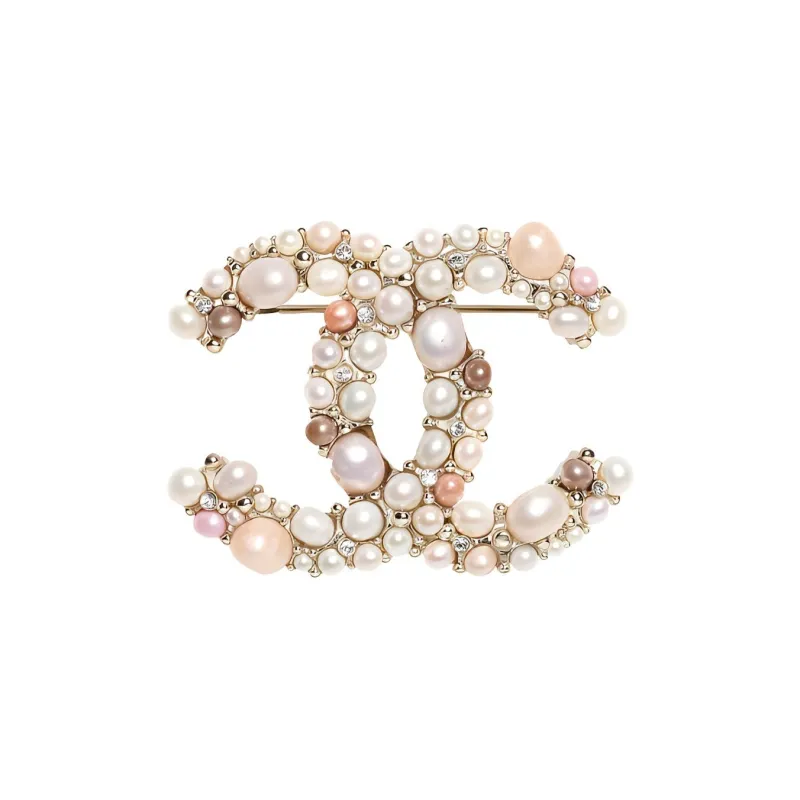 CHANEL Brooches Women's Pink White-0