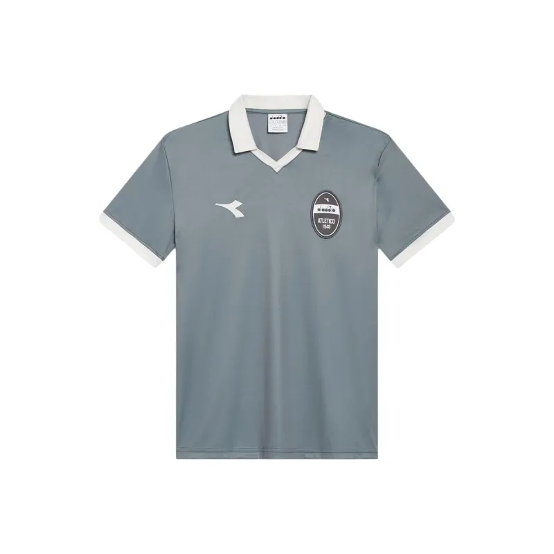 Diadora Polo Shirt Unisex Gray Blue-0