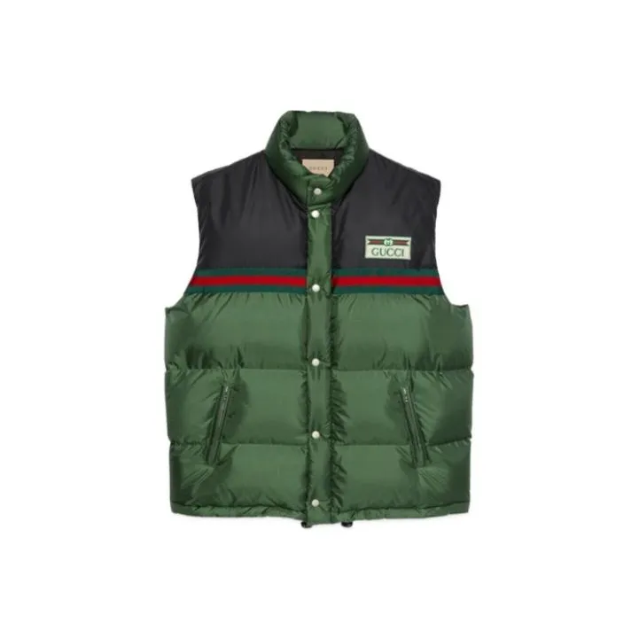 GUCCI Web Stripe Padded Down Gilet-0