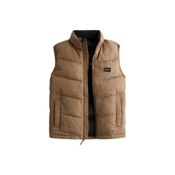 Hollister Vests Men Light Brown