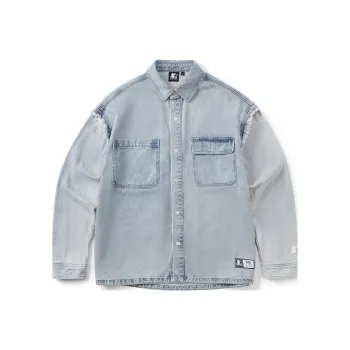 STARTER Denim Jackets Men Denim Light Blue