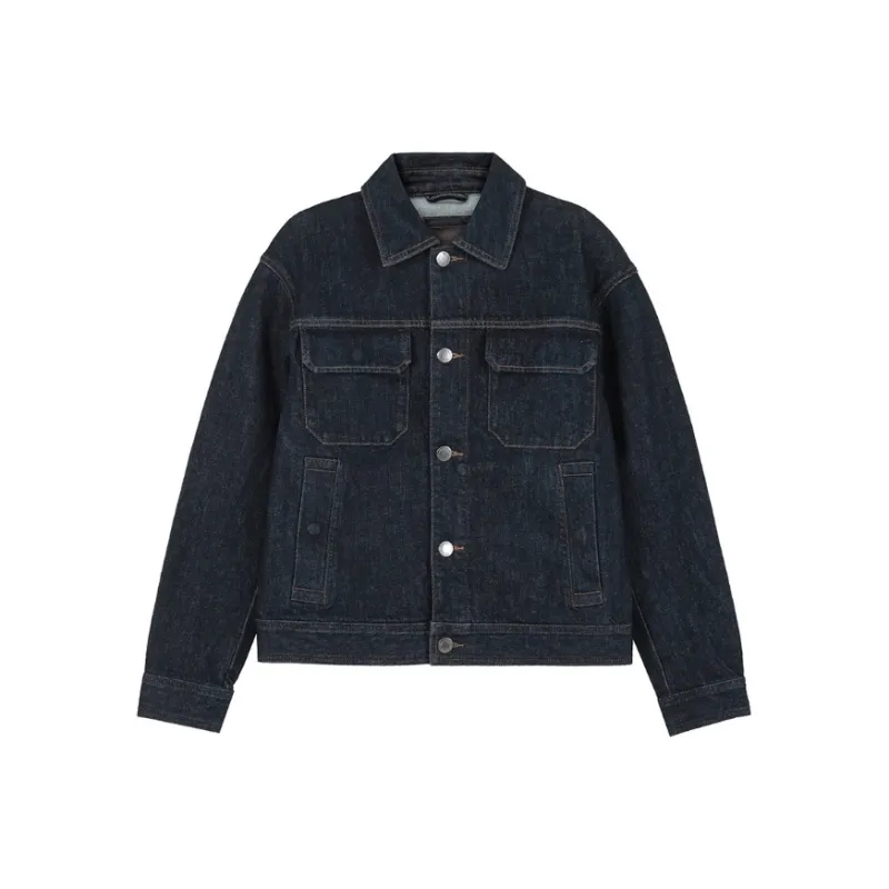 EMPORIO ARMANI Rinse washed Denim Jacket-0