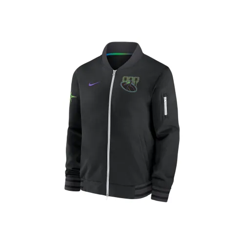Nike MLB Collaboration Tampa Bay Rays Jackets Coats Tampa Bay Lightning Men's Black
