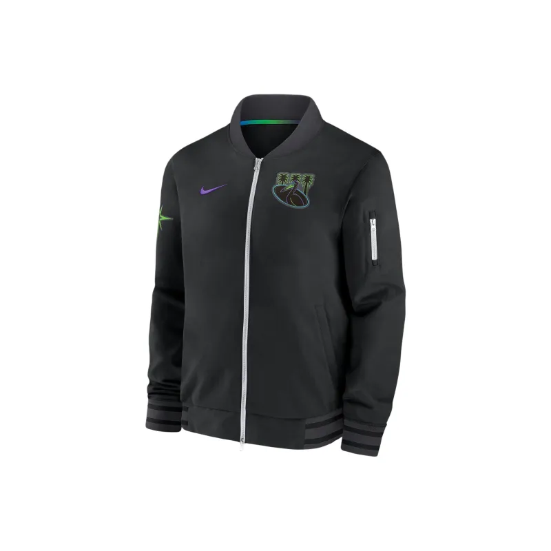 Nike MLB Collaboration Tampa Bay Rays Jackets Coats Tampa Bay Lightning Men's Black-0