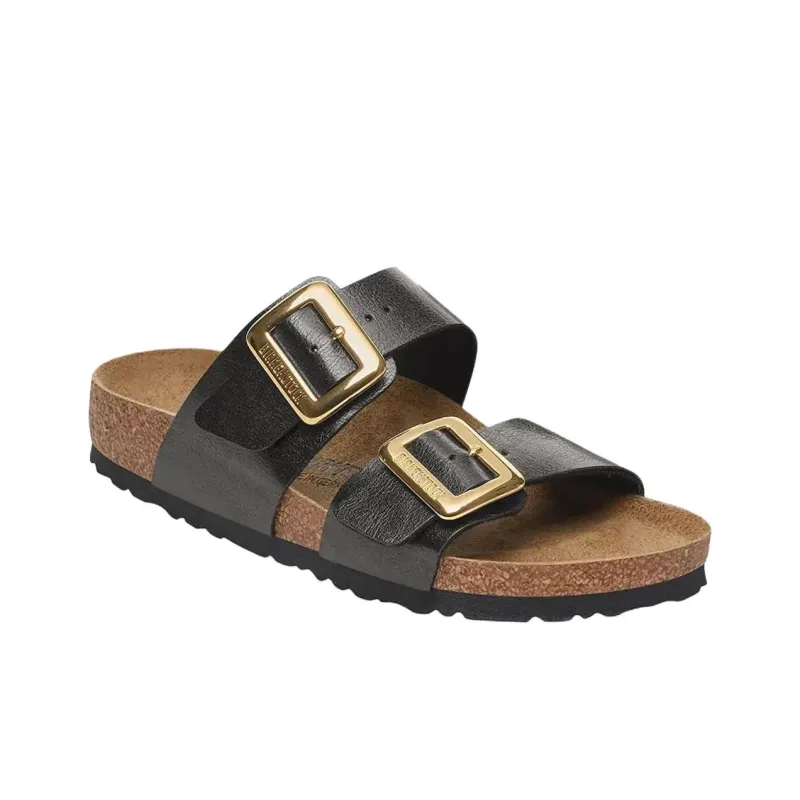 Birkenstock Abrasion Resistant Slide Slippers Women's Black Regular Loose Fit-1