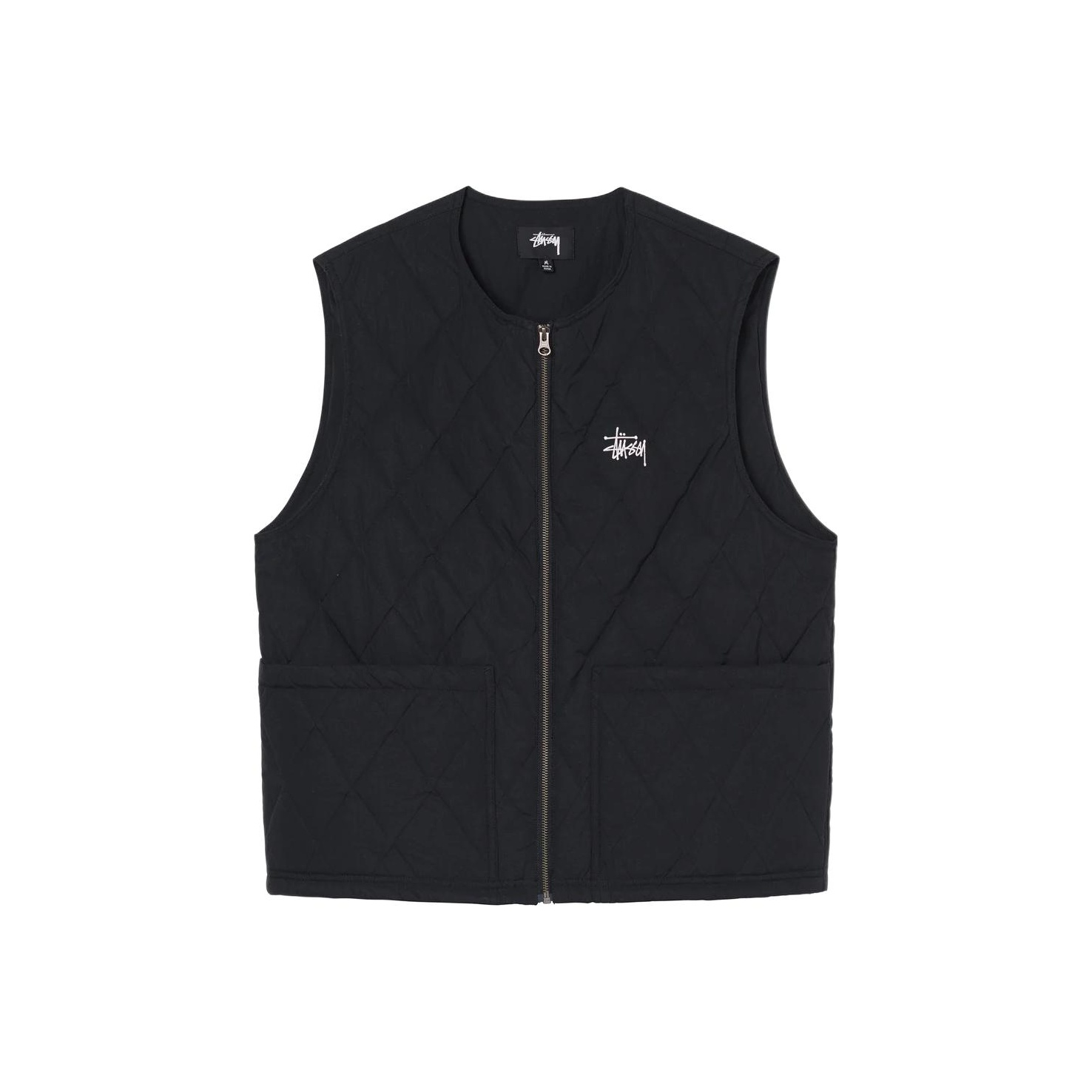 STUSSY ステューシー DIAMOND QUILTED VEST Stüssy - Diamond Quilted Zip-Up Vest | HBX - Globally