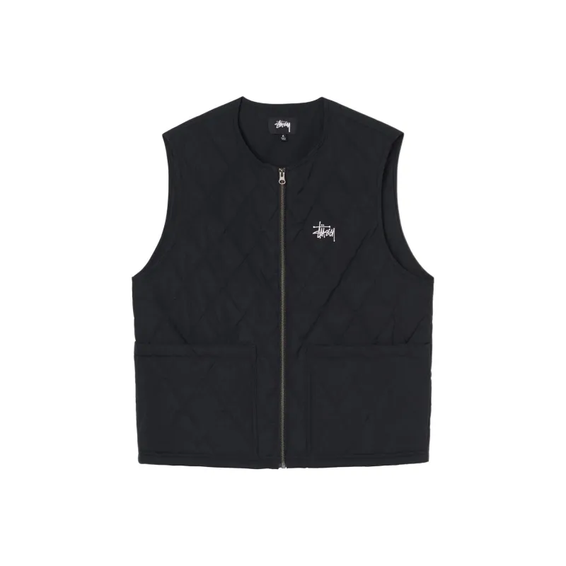 Stussy Diamond Quilted Vest-5
