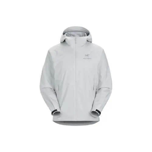Arcteryx Stowe Windshell Mens Coat Unisex Gray Yellow