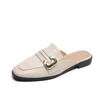 City Camel Rubber Sole Quiet Closed Toe Slippers Women's