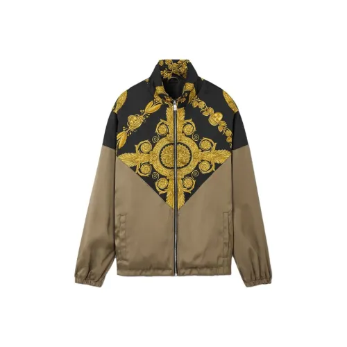 VERSACE Baroque Pattern Zip Up Track Jacket