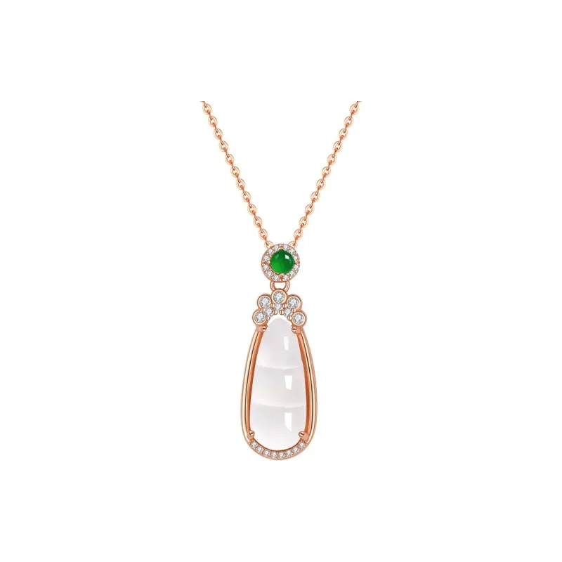 YANFEI Chalcedony Necklaces Women's-0
