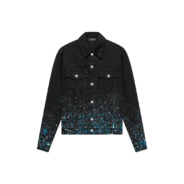 AMIRI Crystal Painter Trucker Jacket-0