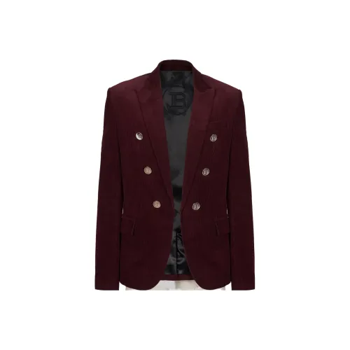 BALMAIN Double Breasted Corduroy Blazer